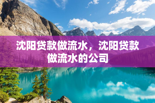 吉林贷款做流水，吉林贷款做流水的公司